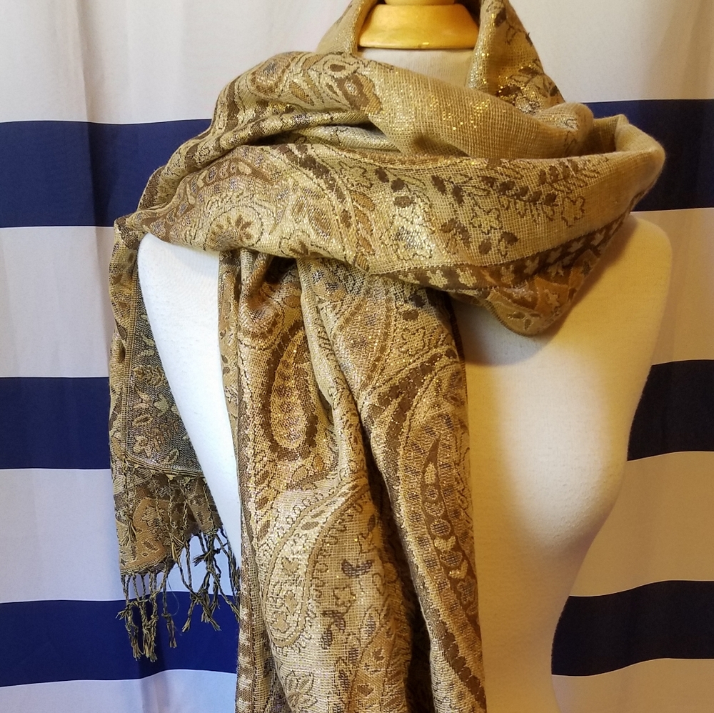 Gold Pashmina 100% authentic